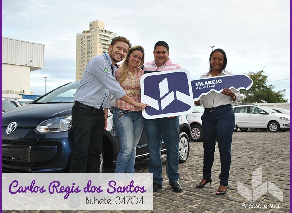Campaign winner receiving a car