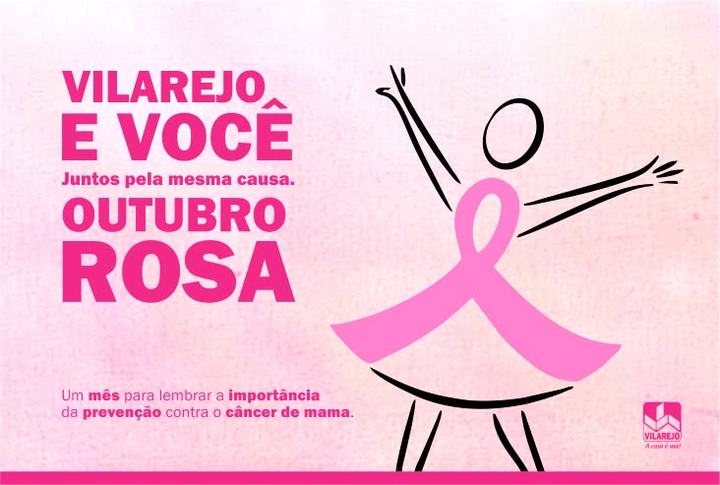 Outubro Rosa campaign artwork for the breast cancer awareness programme